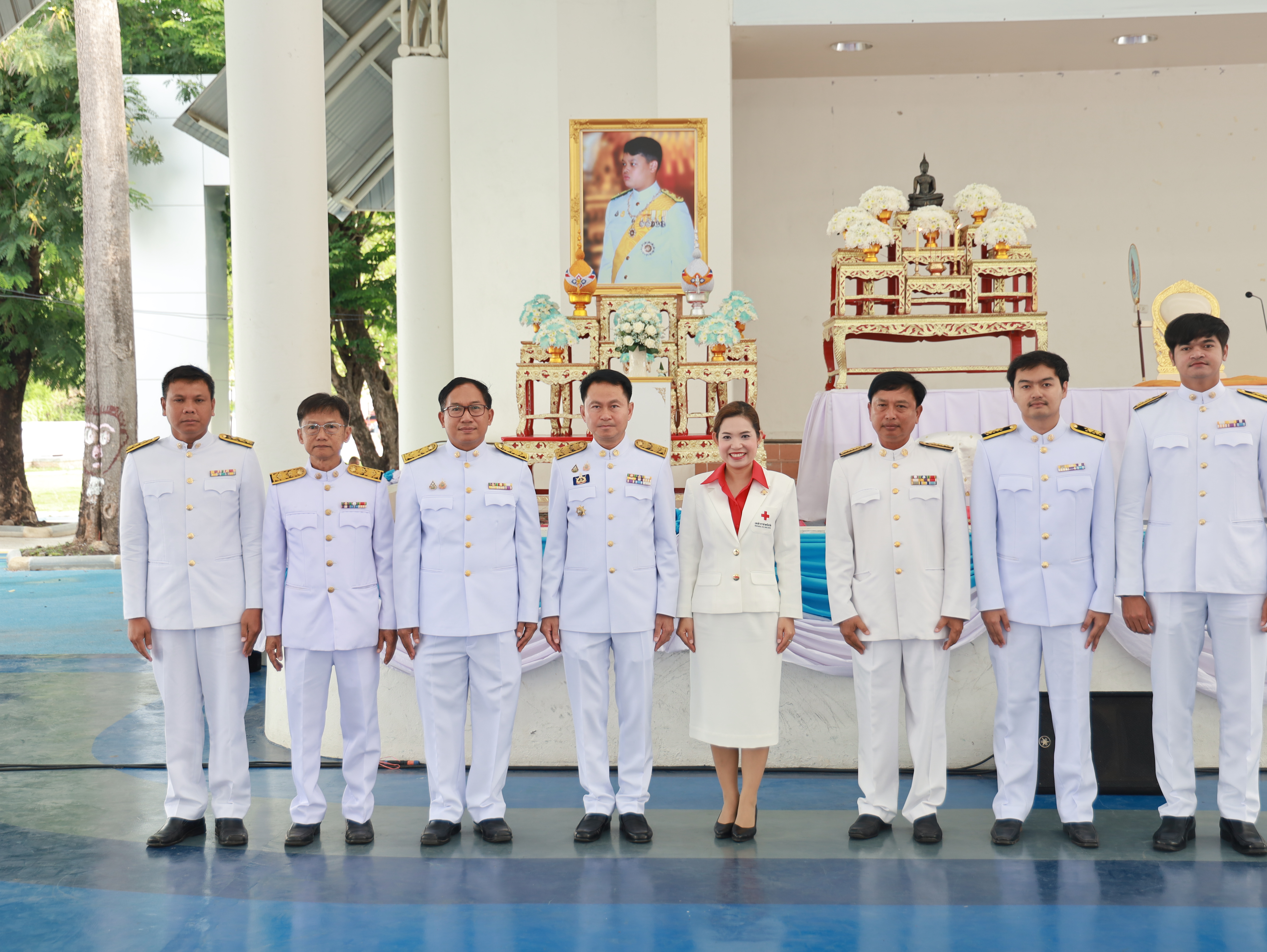 ข้าร่วมพิธีทำบุญตักบาตรถวายพระราชกุศล สมเด็จพระเจ้าลูกยาเธอ เจ้าฟ้าทีปังกรรัศมีโชติ มหาวชิโรต ตมางกูร สิริวิบูลยราชกุมาร